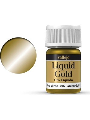Vallejo Liquid Gold Alcohol Based 35Ml S1 795 Green Gold