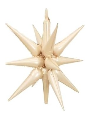 Krem Kutup Yıldızı Folyo Balon 27 Inç 60 cm