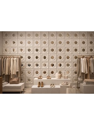 Duvarım Orıon Gümüş Aynalı 3D Duvar Paneli