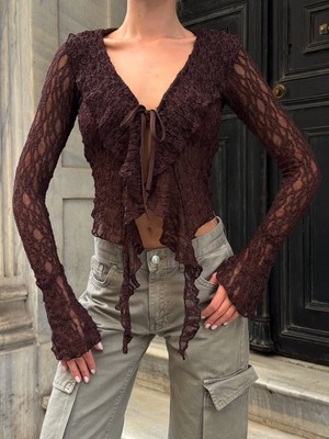 Aida Fashion Dantel Bluz