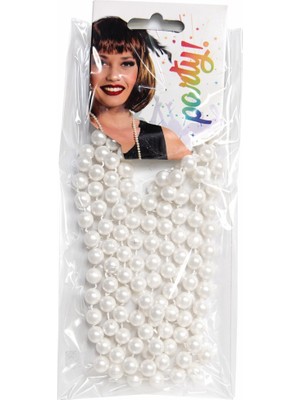 NW NessiWorld 1920 Gatsby Inci Kolye – Vintage Uzun Beyaz Inci Kolye