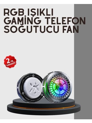 Asiltech Rgb Gaming Telefon Fanı Sessiz Soğutucu Tüm Akıllı Telefonlara Uygun