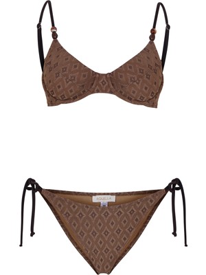 Aquella Jakarlı Balenli Vizon Bikini Takım