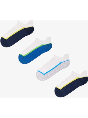 Penti Erkek Çocuk Color Block Sprint 4 'lü Patik Çorap