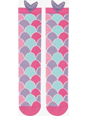 Penti Renkli Kız Çocuk Colorful Mermaid Pantolon Çorabı