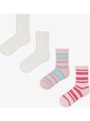 Penti Renkli Kız Çocuk Cozy Club 4 'lü Soket Çorap