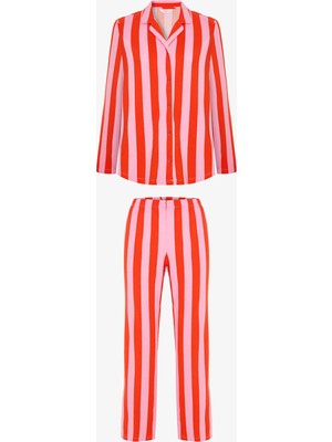 Penti Çok Renkli New Chill Days Gömlek Pantolon Pijama Takımı