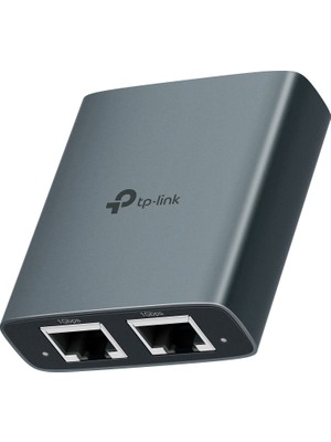 Tp-Link EH210 | 1'den 2'ye Gigabit Ethernet Ayırıcı | 1000 Mbps Çift Port Aktif Splitter | Alüminyum Kasa | Tak ve Çalıştır | Usb-C Güç Beslemeli | RJ45 Ağ Çoklayıcı | CAT5E Kablo Dahil