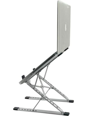 Kaliteli Tok Alüminyum Dizüstü Bilgisayar Notebook Standı Yüksekliği Ayarlanabilir 30CM Maksimum Yükseklik Stand Taşınabilir Yükseltici MacBook Uyumlu Tüm Dizüstü Bilgisayar 10-16 Inç N8