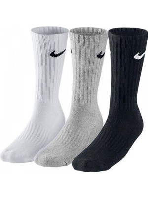 Nike Sx4508-965 3Ppk Value Cotton Renkli Spor Çorap 3'lü Paket 46-50 Beden Özellikli