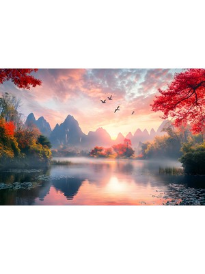 Aden Dijital Manzara Dekoratif Kanvas Tablo