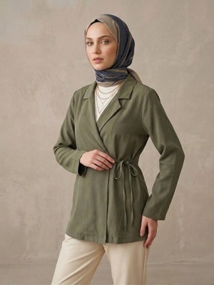 Foremia Yandan Bağlamalı Ceket-Haki -