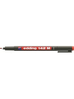 Edding Asetat Kalemi E-142M Kırmızı 1mm Çizgi Kalınlığı ile Çok Amaçlı Kullanım İçin