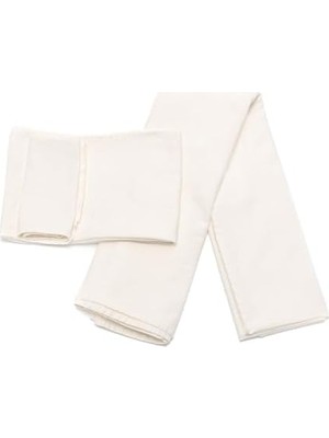 Taşlanmış Ekru Denim Pamuk Runner