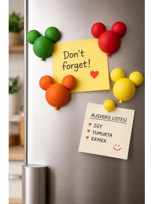 Mickey Mouse Buzdolabı Magneti 4'lü Set