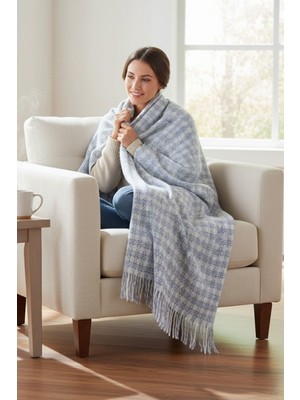 Comfort Craft Pamuklu Balkon ve Koltuk Battaniyesi - 130X170 cm Yumuşak Dokulu Şal