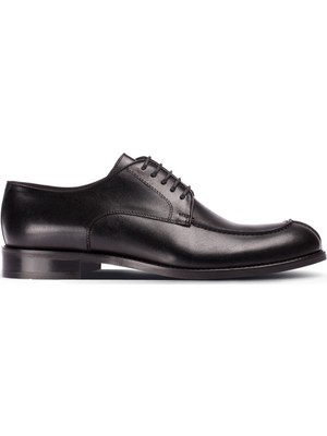 Deery Deri Siyah Klasik Erkek Ayakkabı Doğal Dana Derisi ve Microlight Taban ile Şıklık