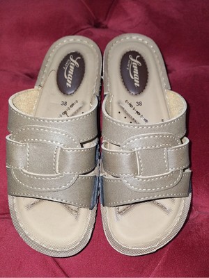 maxxi Kadın Anatomik Tabanlı Günlük Terlik - Aksesuar Detaylı Ortopedik Terlik