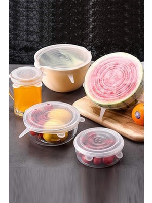 Tazeliği Koruyan 6 Lı Silikon Strech Kapaklar