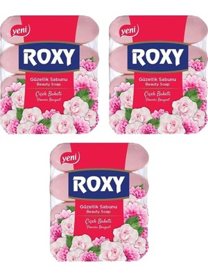 Roxy Güzellik Sabunu Gül 4X70 gr x 3 Adet