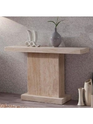 Feyza Design Bej Mermer Dresuar, Antre & Hol Için Şık ve Dayanıklı