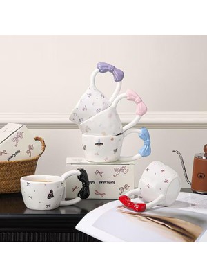 İlk El Grup Ieg™ Kurdele Saplı Seramik Kupa Bardak