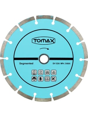 urfakent bilişim ve medya danışmanlık Segmentli Elmas Beton Kesici Disk - 115X2,0X22
