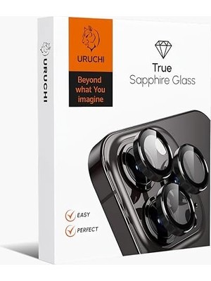 Kamera Lens Koruyucu, Safir Cam, Alüminyum Alaşım Çerçeve, Kolay Kurulum, Hd Kalite, Güçlü Yapışma, Çubuk Sökme Aparatlı (Siyah, S24 Ultra)