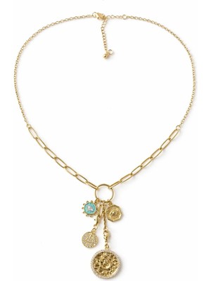 Venüs Design Çelik Eye Charm Kolye
