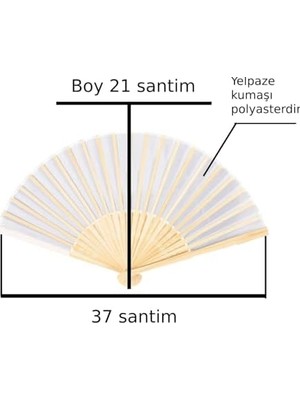 Ahşap Katlanır Yelpaze El Yelpazesi Çok Amaçlı Yelpaze