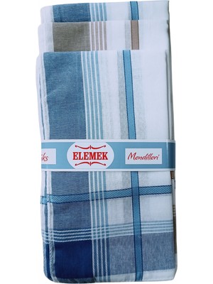 ALFA AKSESUAR 03 Elemek Erkek Çizgili Mendil 12 Adet 39X39 cm