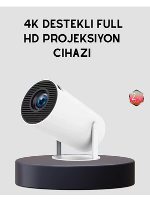 Urfakent Ev Sineması Projeksiyon Cihazı – 160 Ansı Lümen, 4K Uyumlu ve Kablosuz Görüntü Aktarımı