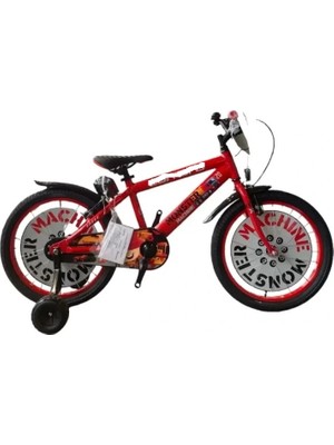 NessiWorld Monster 20 Jant Alüminyum Çocuk Bisikleti Kırmızı-Gri-Siyah-Kırmızı