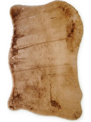 Seyran Halı Minkora Lüks Peluş Post Halı Camel Renk Yumuşak Dokulu Kaymaz Taban Makinede Yıkanabilir Halı