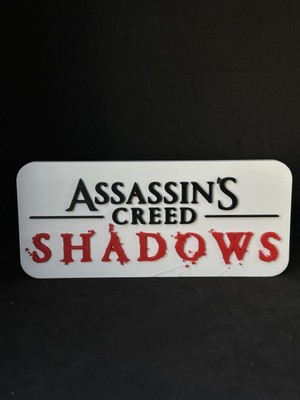 Goka 3D Craft Assassin's Creed Shadows 3D Tasarım Duvar Dekoru - Oyuncu Odası Tablosu - 21 x 9 x 1 cm