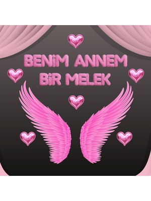 Ti Play Anneler Günü Pvc Vinil Pano Süsü 160X160 cm | Tek Parça Okul ve Sınıf Dekoru (Model 03)