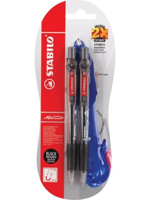 Stabilo Marathon - Siyah 2+1 Blister