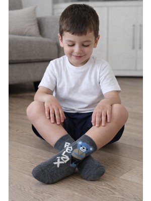 Gigi Giyim Bear Relax Baskılı Erkek Çocuk Çorap