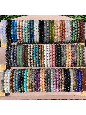 Taşmir Orijinal Gerçek Doğal Taş Bileklik 8 mm