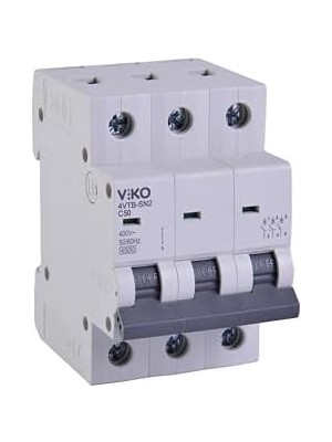 4VTB-3C50 Otomatik Sigorta 4,5ka C Tipi 3 Kutup 50A
