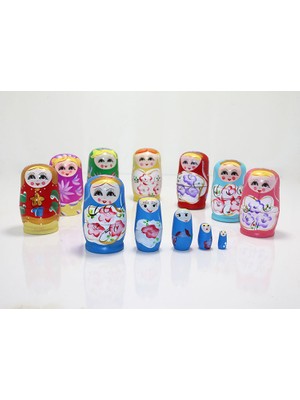 Değirmen Grup 5'li Ahşap Matruşka
