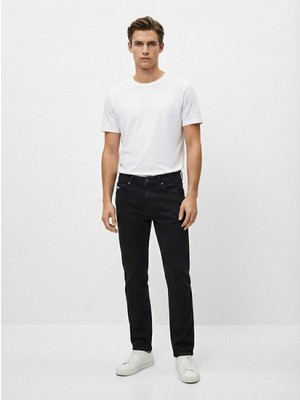 LTB Sawyer P Dar Paça Orta Bel Siyah Jean Pantolon