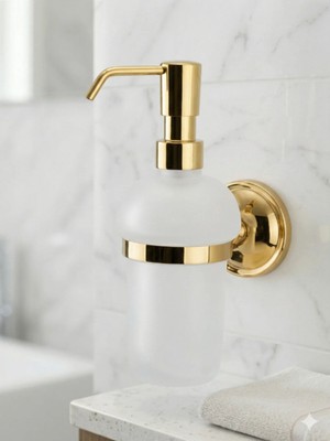 Clk Banyo Bella Duvara Montajlı Sıvı Sabunluk - Şık ve Dayanıklı Banyo Aksesuarı Sarı