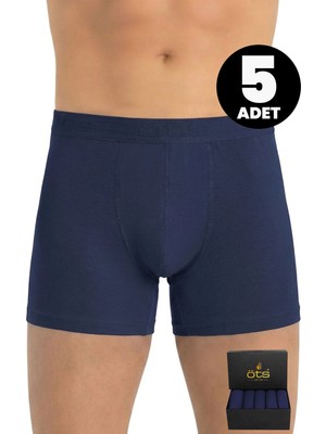 Öts Premium 5’li Erkek Modal Boxer - Hediye Kutulu, Ultra Yumuşak Modal Kumaş, Esnek Kalıp, Etiketsiz ve Kaliteli Boxer