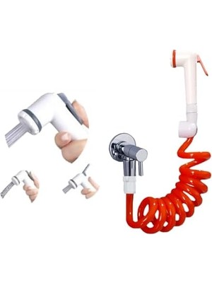 Spiral Taharet Matik Hortum Seti 150 cm (Turuncu)