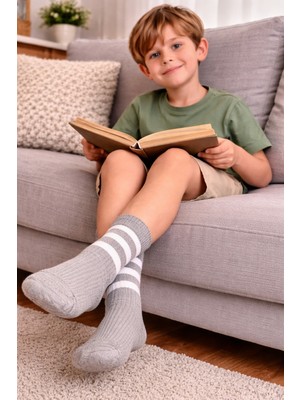 Gigi Giyim Çizgili Erkek Çocuk Kolej Çorap