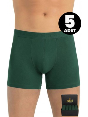Öts Premium 5’li Erkek Modal Boxer - Hediye Kutulu, Ultra Yumuşak Modal Kumaş, Esnek Kalıp, Etiketsiz ve Kaliteli Boxer