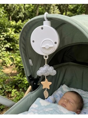 Bebekler Için Müzikli Uyutucu Mekanik Sistemli Asılabilir Müzik Kutusu - TK002M-6VXR33