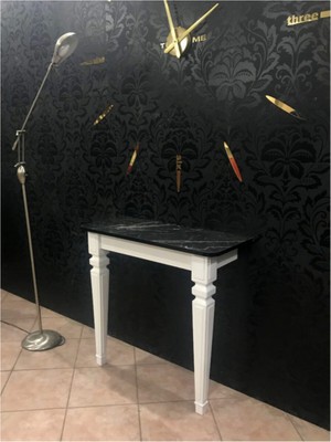 Feyza Design Şık Siyah Mermer Dresuar - Yüksek Kalite ve Modern Tasarım