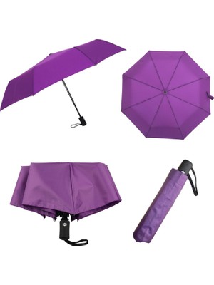 Eleven Markets Tam Otomatik Renkli Kadın Şemsiyesi Rüzgara Dayanıklı